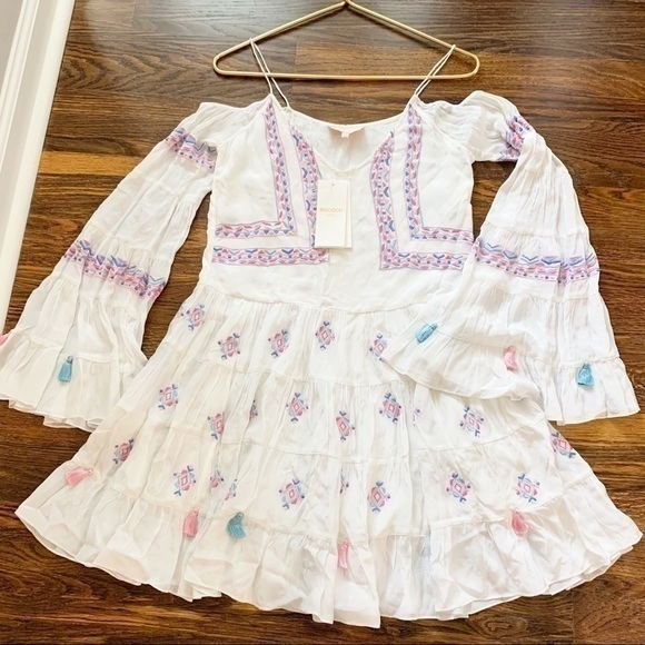 Rococo‎ Sand Paloma White Embroidered Dress - Picture 7 of 16